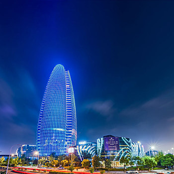 宁波财富中心夜景