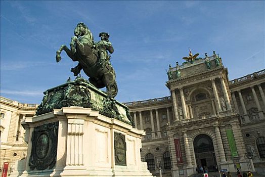英雄广场,靠近,霍夫堡皇宫,维也纳,奥地利,欧洲