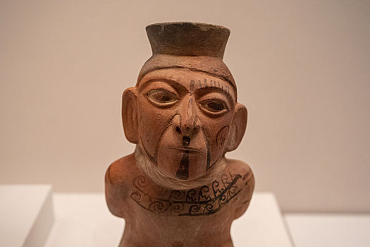 秘鲁拉斯瓦卡斯博物馆莫切文化俘虏战士陶瓶