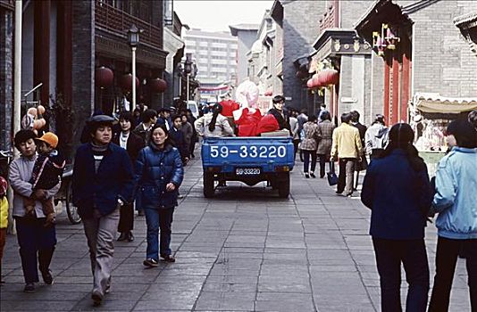 中国,天津,本地居民,文化,街道