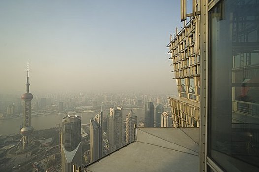 俯视,上海,中国
