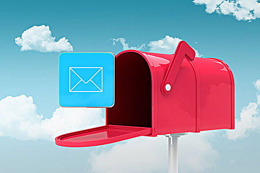 红色,电子邮件,邮筒