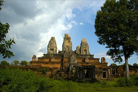 庙宇,吴哥,收获,柬埔寨