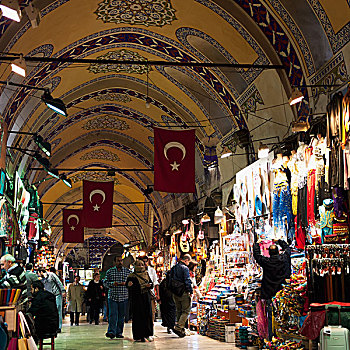 顾客,大巴扎集市,伊斯坦布尔,土耳其