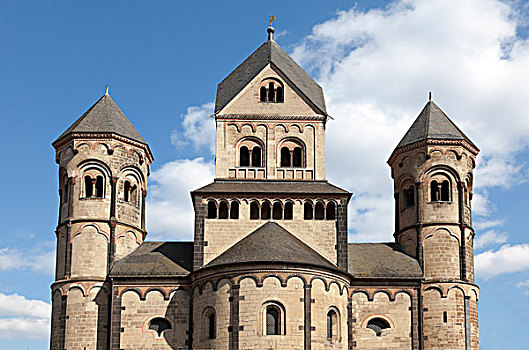 罗马式,教堂,玛丽亚,莱茵兰普法尔茨州,德国,欧洲