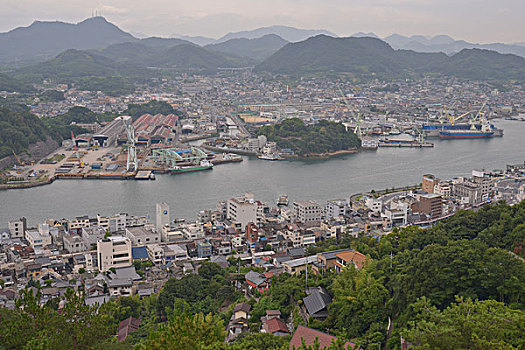 山,索道,广岛,日本