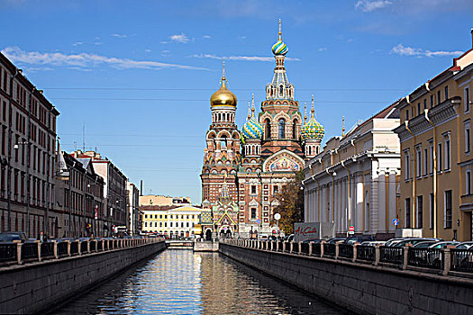 大教堂,救世主教堂,溢出,血,圣彼得堡
