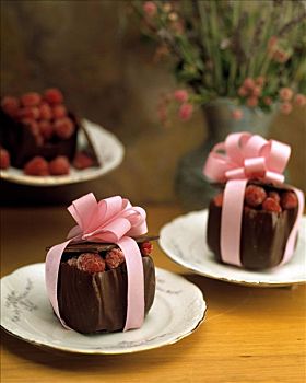 浆果,巧克力,礼物