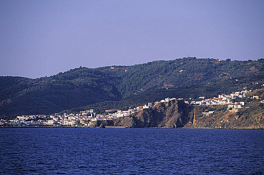 希腊,爱琴海,斯科派洛斯岛,乡村