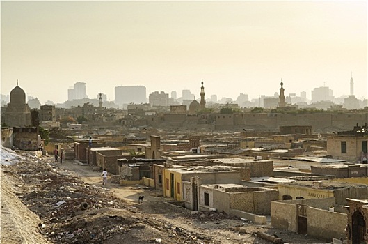 城市,死,贫民窟,开罗,埃及