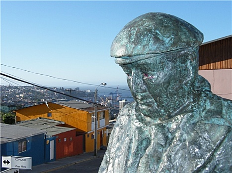 智利,瓦尔帕莱索,雕塑