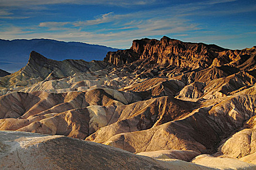 扎布里斯基角,黄昏,死亡谷国家公园,加利福尼亚,美国