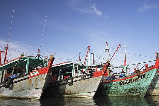 渔船,岛屿,沙巴,马来西亚