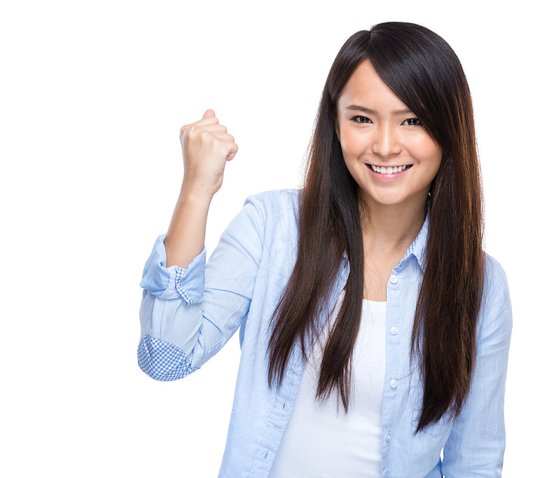 女人,展示,手臂,拳头_高清图片_全景视觉