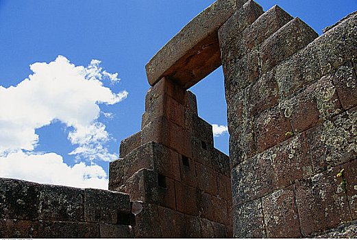 石头,建筑,天空,马丘比丘,秘鲁