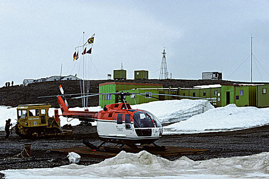 南极,乔治王岛,巴西,研究站,直升飞机