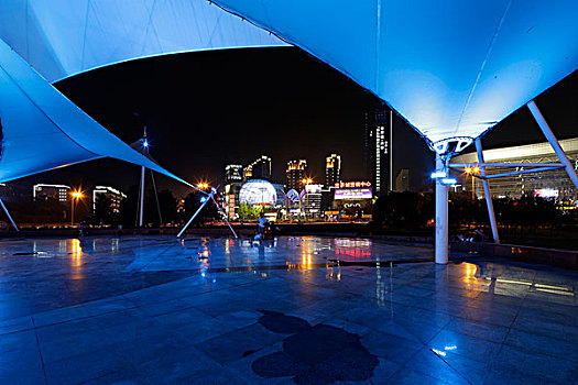 武汉光谷广场夜景