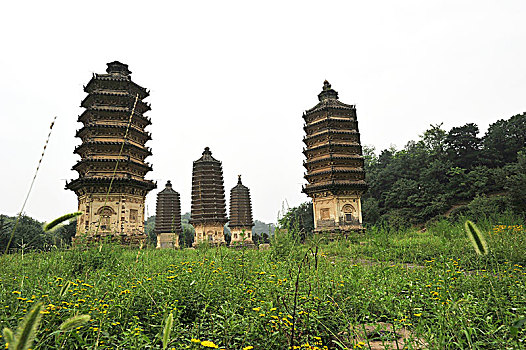 北京昌平银山深处秀丽塔林