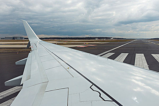 风景,飞机,开端,机场,法兰克福,黑森州,德国