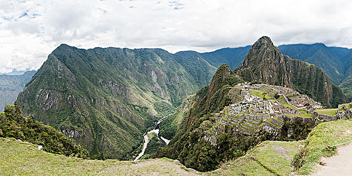 上面,马丘比丘,山,库斯科,秘鲁,南美