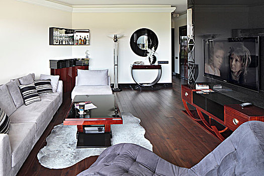 苍白,灰色,沙发,优雅,茶几,艺术装饰,餐具柜,生活方式,区域