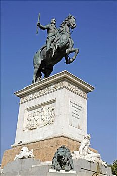骑马雕像,纪念建筑,东方,马德里,西班牙,欧洲
