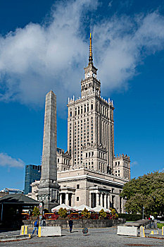 故宫文化和科学,高层建筑,建筑,风格,地标,华沙,波兰,欧洲