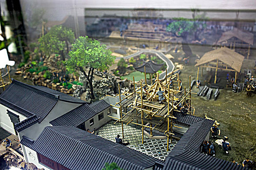 中国江南园林,建造模型