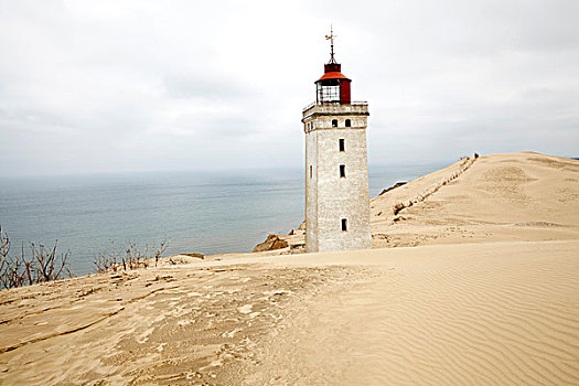 灯塔,沿岸,沙丘,丹麦