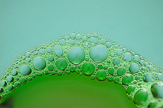 泡沫,泡泡,蓝色背景,绿色背景