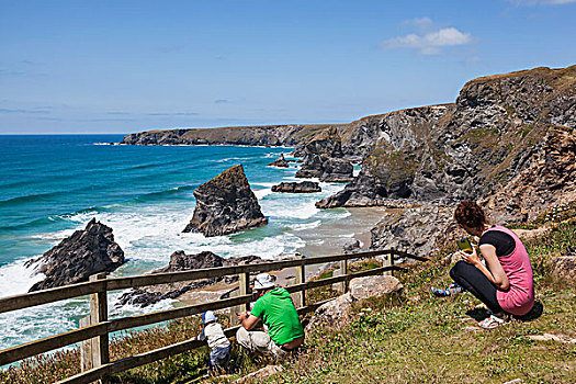 英格兰,康沃尔,纽基,海滩