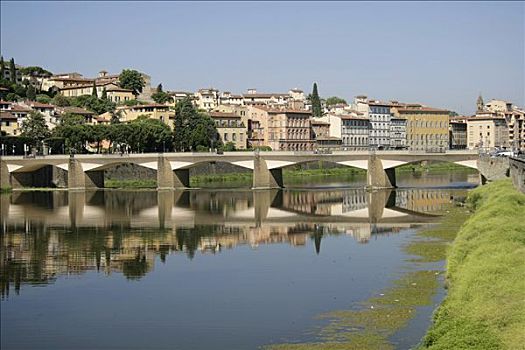 桥,阿尔诺河,佛罗伦萨,托斯卡纳,意大利
