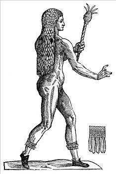 木刻,俾格米人,1642年,文艺复兴