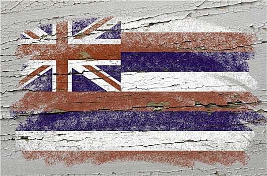 旗帜,美国,夏威夷,低劣,木质,纹理,精确,痛苦
