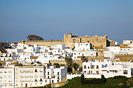 安达卢西亚,西班牙,白色,建筑,城镇