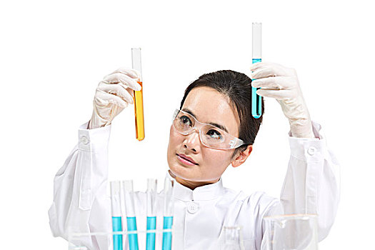 科學家在實驗室做科學實驗