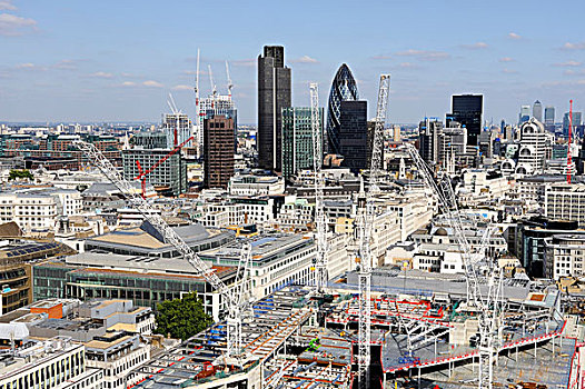 风景,上方,城市,伦敦,办公室,建筑,场所,英格兰,英国,欧洲