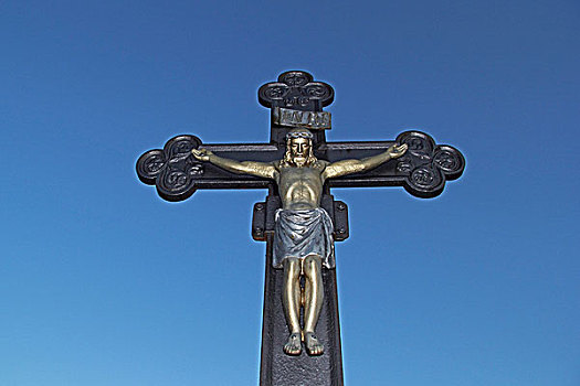 耶稣十字架,蓝天