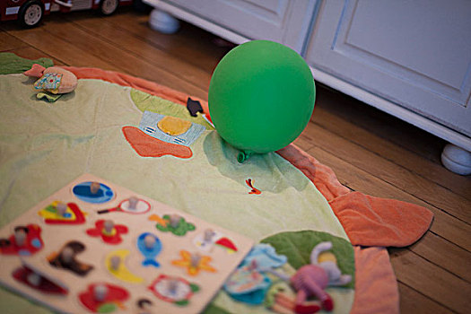 气球,玩具,地板