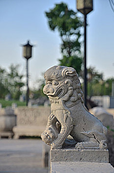狮子石头雕塑
