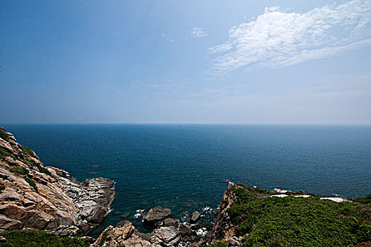 海南陵水分界洲岛观海亭峡谷