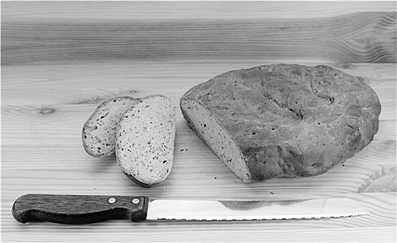 面包刀,面包片,切削,面包