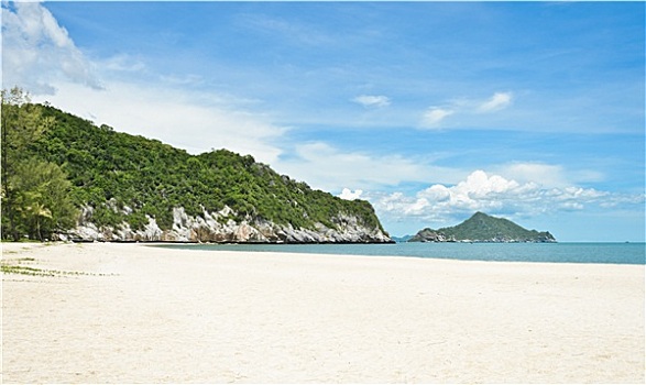 漂亮,热带,白沙滩,泰国