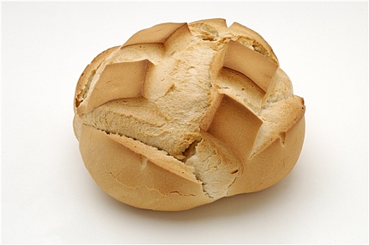 面包,上方,白色背景