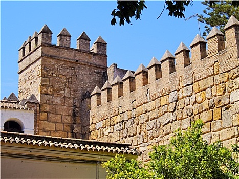 城堡,塞维利亚,西班牙