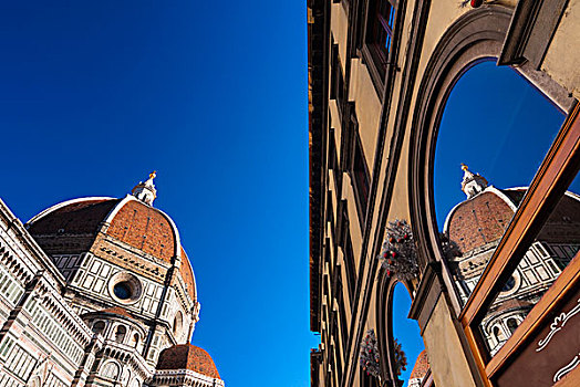 户外,大教堂,圣母百花大教堂,世界遗产,佛罗伦萨,托斯卡纳,意大利
