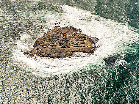 石头,海中,正面,杜林,靠近,莫赫悬崖,克雷尔县,爱尔兰,欧洲