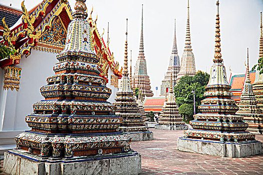 尖顶,卧佛寺,曼谷,泰国