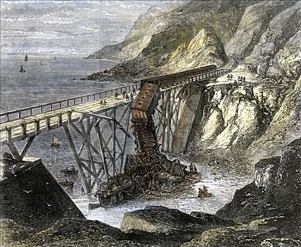 列车,碰撞,头部,爱尔兰,1867年