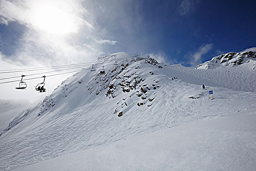 滑雪缆车,山,惠斯勒山,不列颠哥伦比亚省,加拿大
